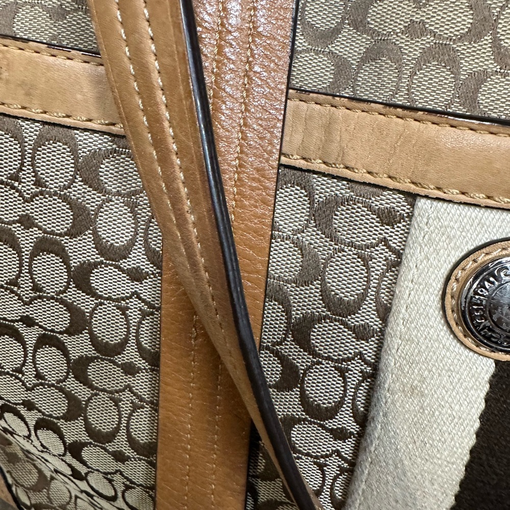 Coach Signature Brown Tote Bag / Diaper bag - Picture 6 of 16